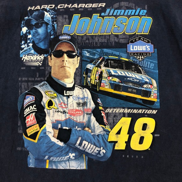 Jimmie Johnson Racing Graphic Tee‎ NASCAR VF Imagewear Size Large - Picture 4 of 9